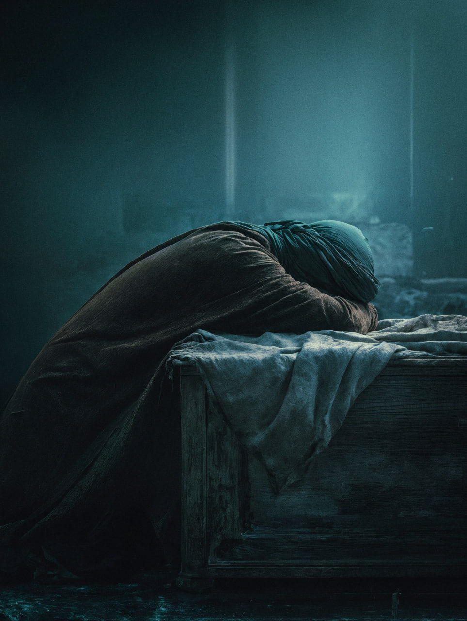 تصویرسازی وداع حضرت علی با حضرت زهرا سلام الله علیها